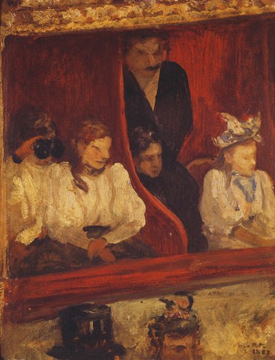 Box at the Opera-Comique, 1887 by Charles Cottet